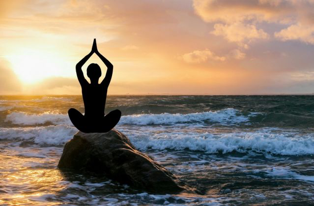 woman meditating