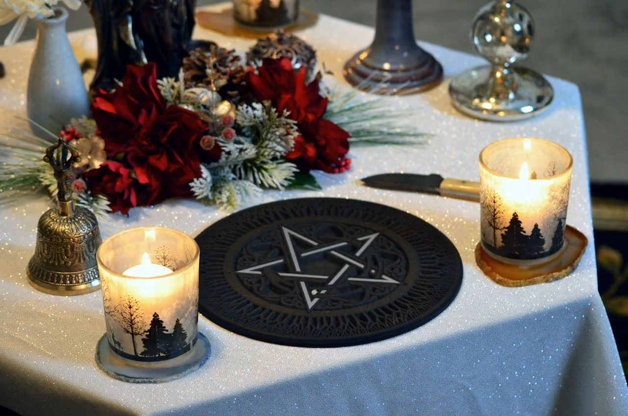 modern pagan holiday altar
