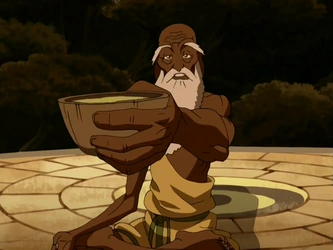 Guru Pathik offers Aang onion-banana juice when he arrives at the Eastern Air Temple before attempting to meditate