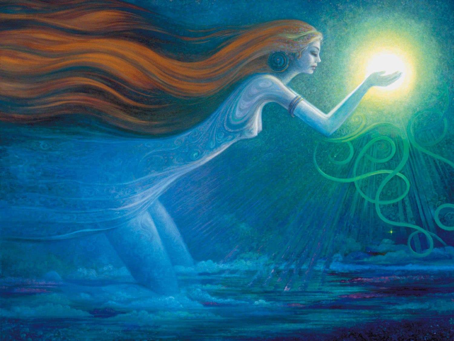artwork depicted a woman with feminine energy