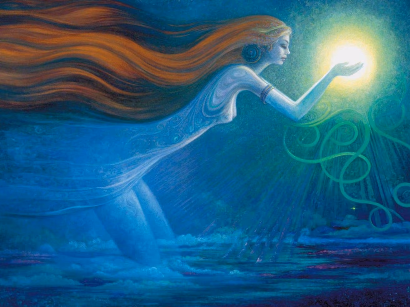artwork depicted a woman with feminine energy