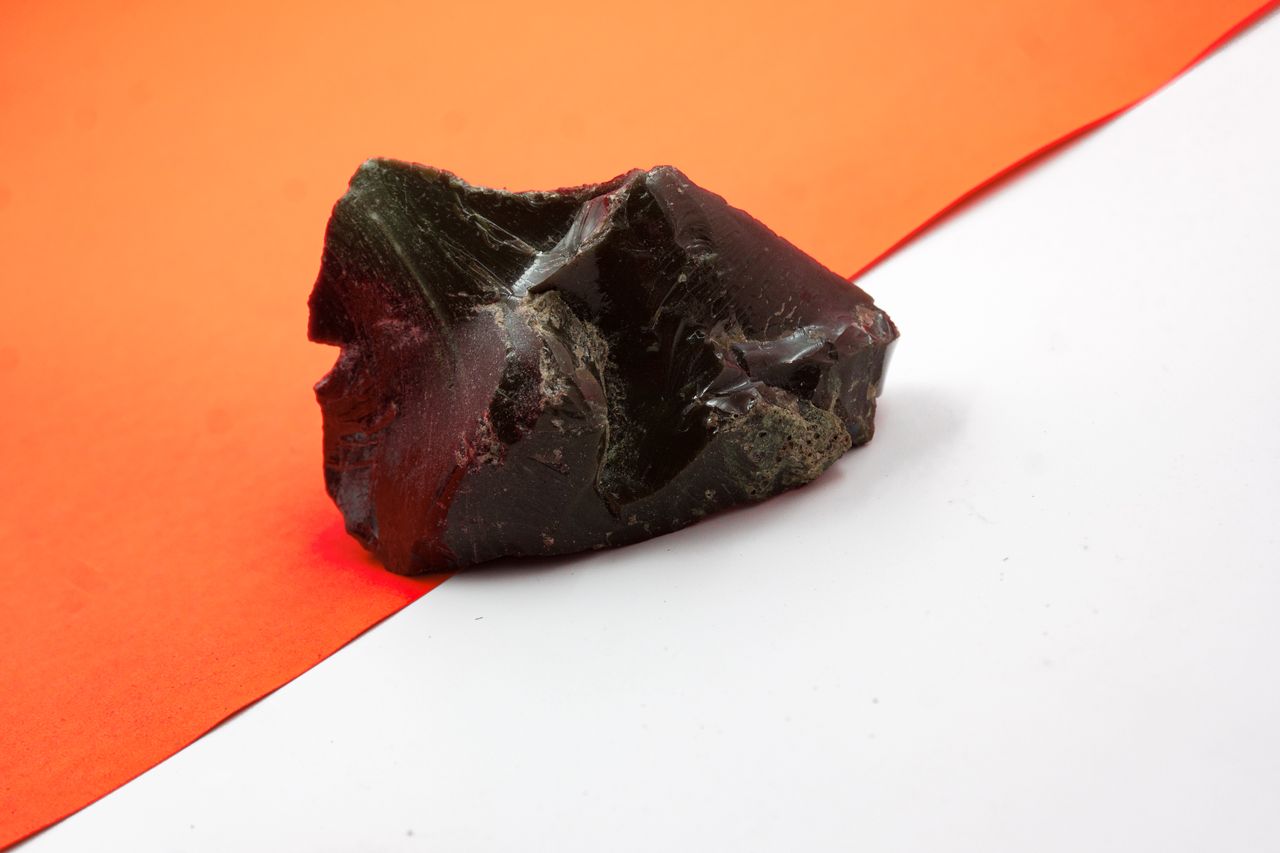 rough black tourmaline stone 