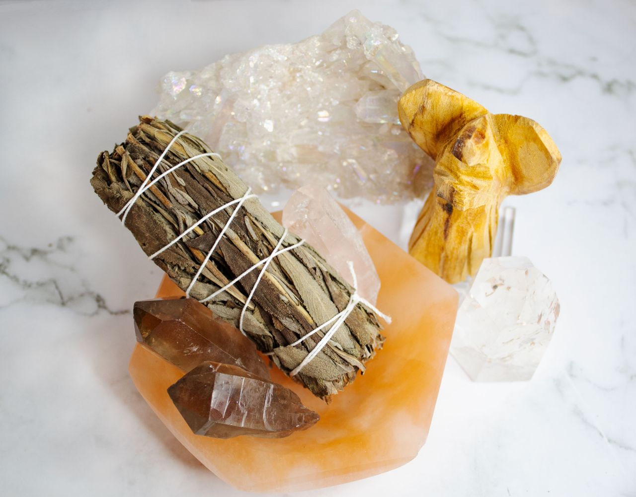 bundle of sage ready for smudging