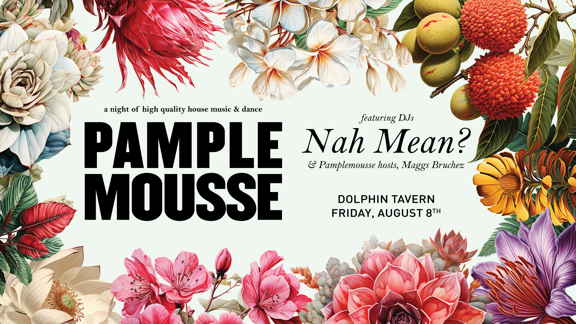 Pamplemousse event flier
