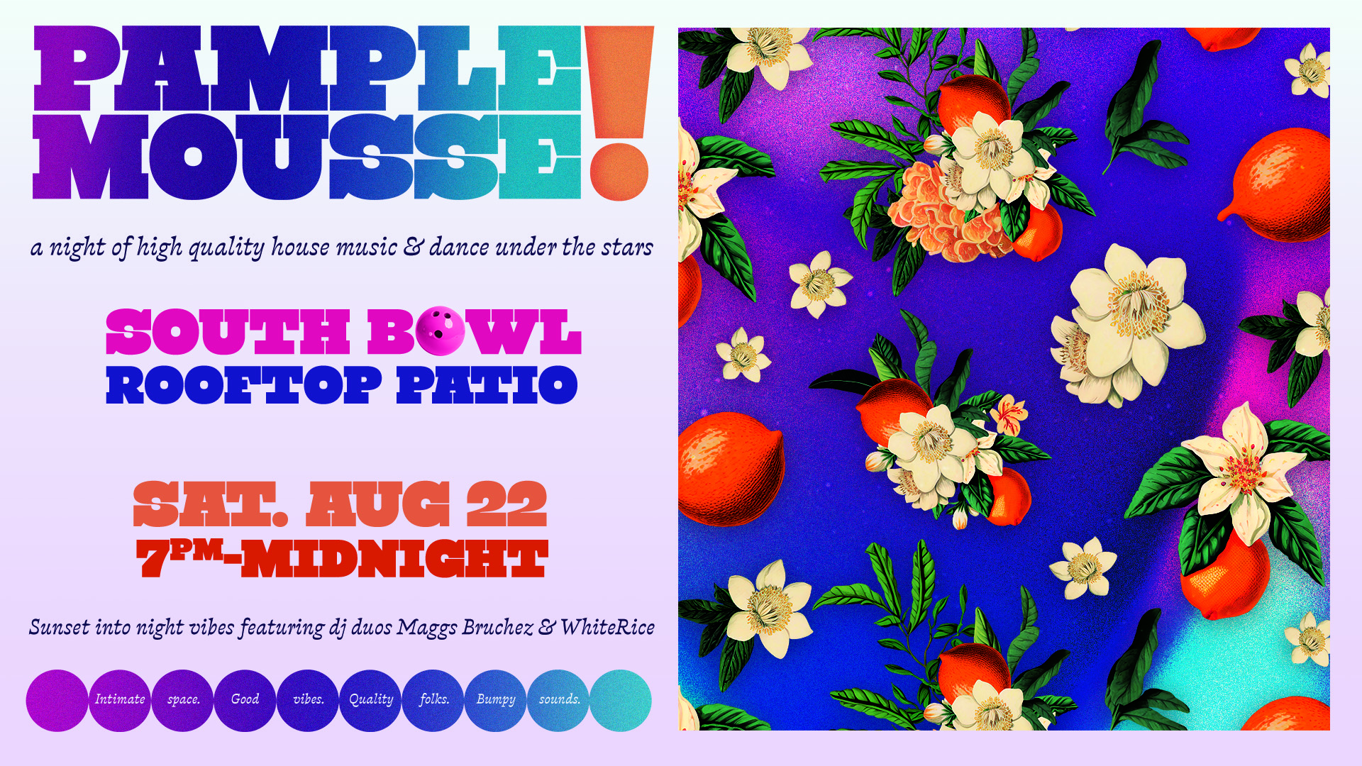 Pamplemousse event flier