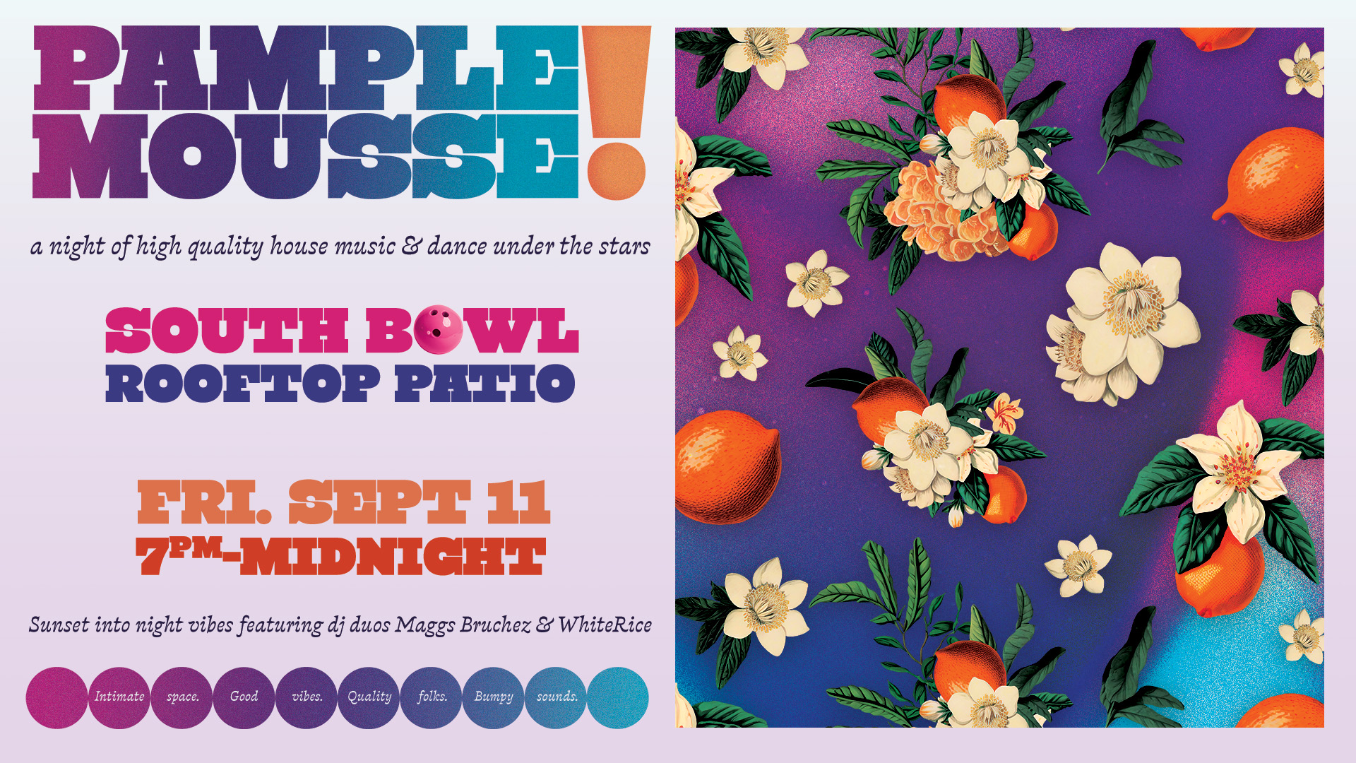 Pamplemousse event flier
