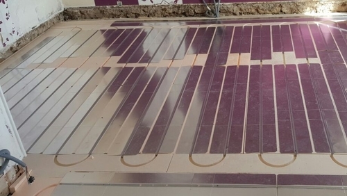 Logiciel de calepinage pour plancher chauffant sec