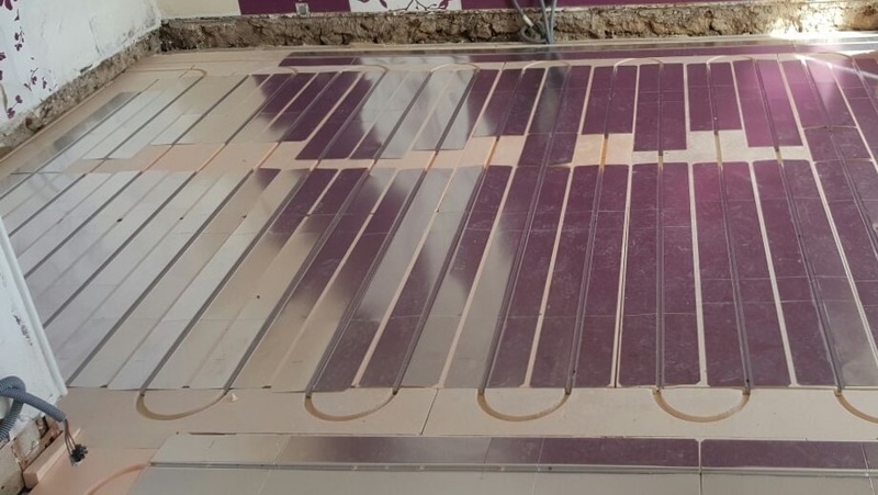 Logiciel de calepinage pour plancher chauffant sec