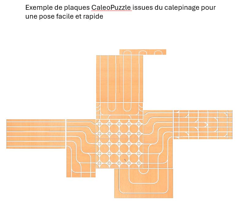 Montage "bizarre" de toutes les plaques de caleoPuzzle