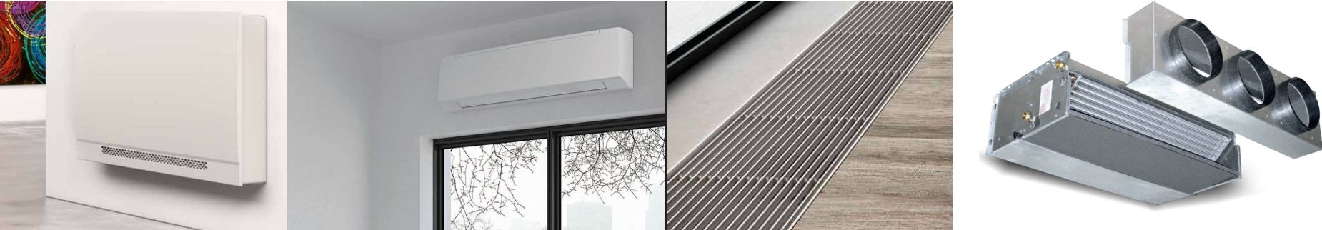 La radiateur climatiseur peut prendre plusieurs formes : radiateurs, radiateur mural, caniveau, gainable, console... 