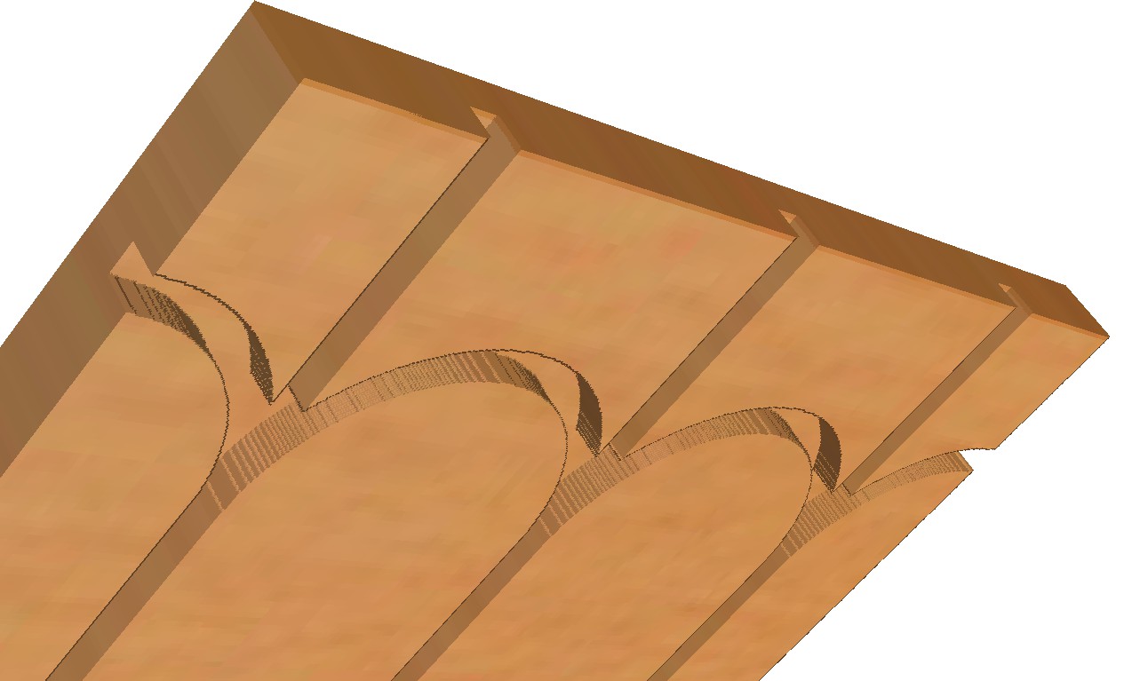 Retours de boucles intégrés pour la plaque du plafond chauffant