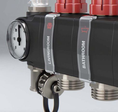 Porte étiquettes et étiquettes livrées avec le collecteur Résine Isolé