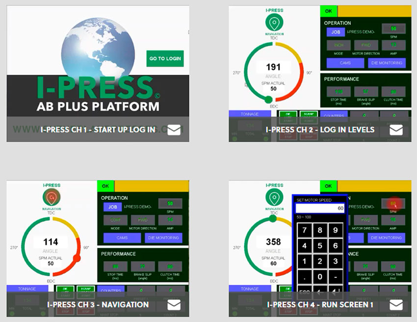 I-PRESS® video tutorials mechanical presses