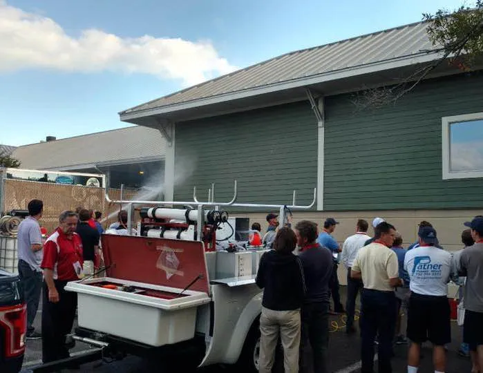Badgerland receiving training for house washing