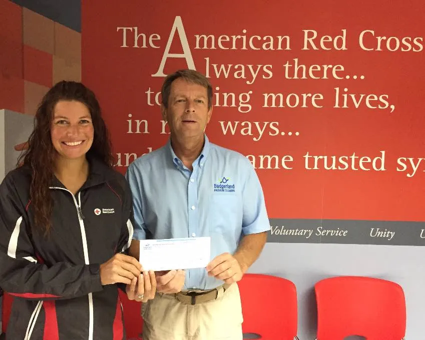Badgerland Pressure Cleaning sponsors American Red Cross