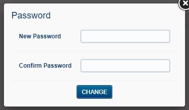 User Panel - change mailbox password form