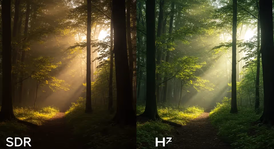 Floresta com luz natural
