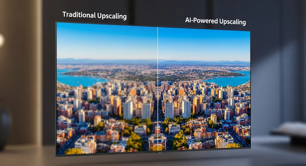 Comparativo entre upscaling tradicional e com inteligência artificial