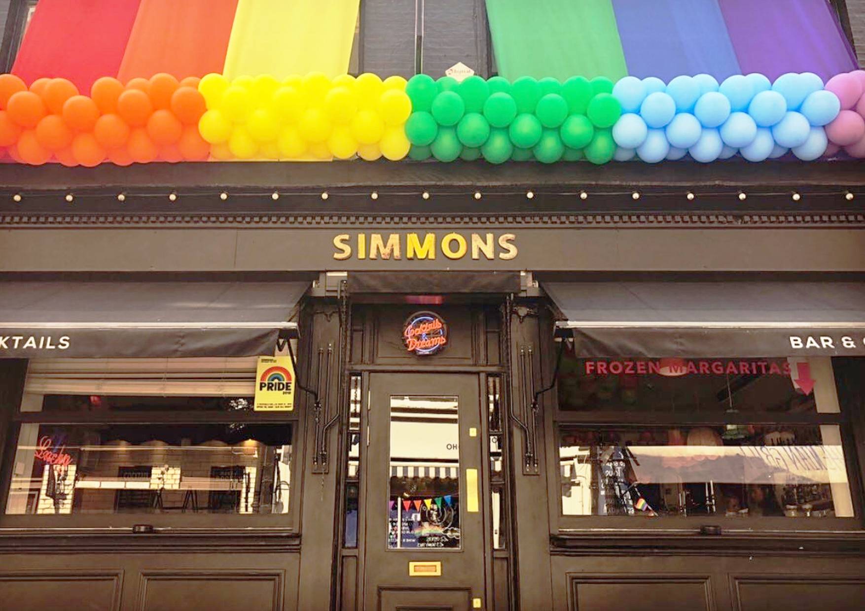 Balloons celebrating pride