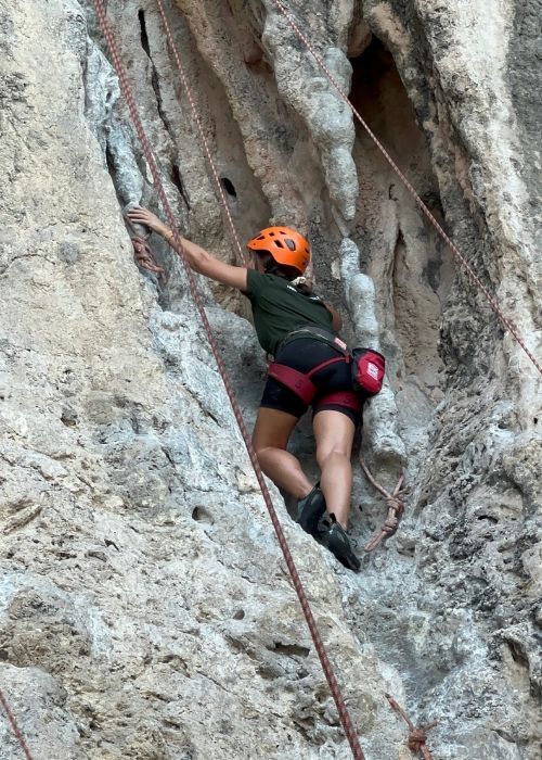 Rock climbing in Krabi, Thailand