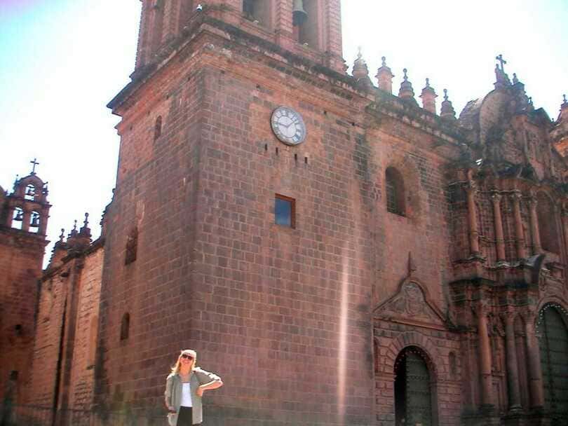 Colonial buildings in downtown Cusco, Peru