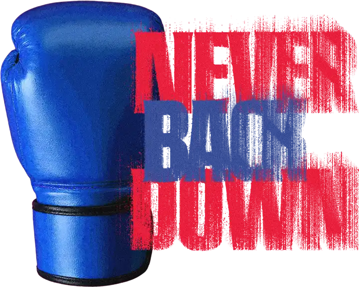 Youth Conference 2026 Logo with the theme "Never Back Down"