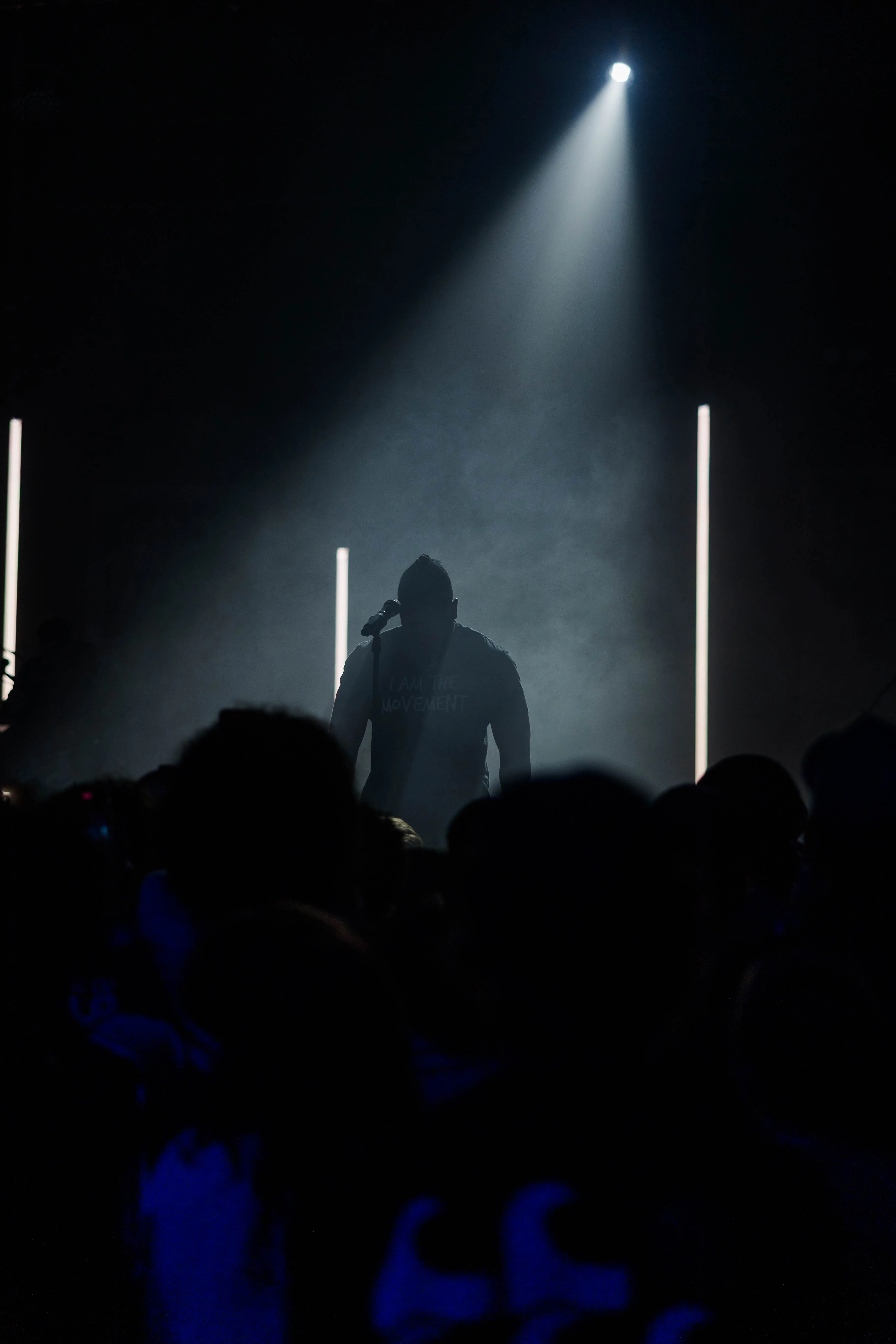 A dramatic stage moment during CrossWalk Youth Conference 2025.