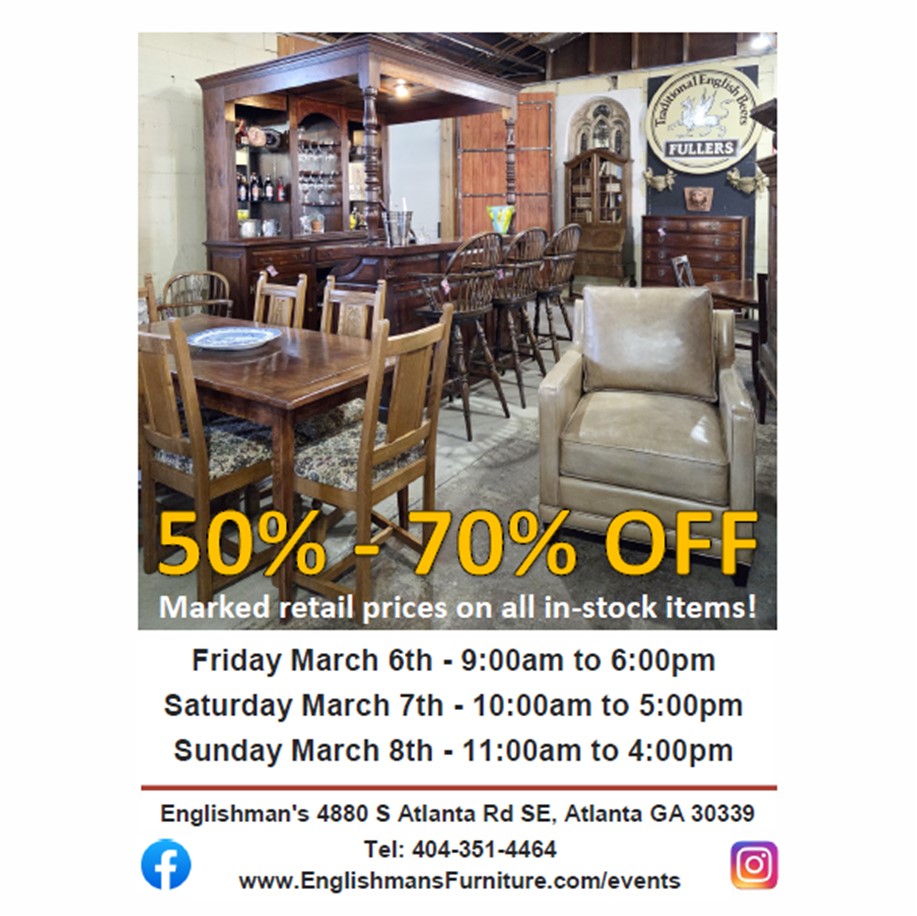 Events and happenings at Englishman's Fine Furnishings