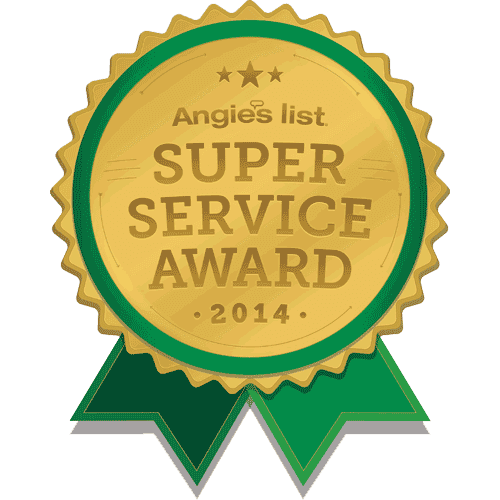 Winners of 2014 Angie's List Pressure Washing Super Service Award