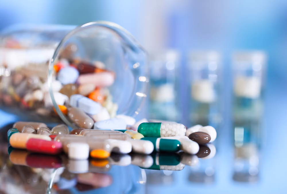 A bottle of pills