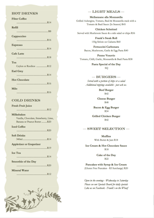 Menu page 1