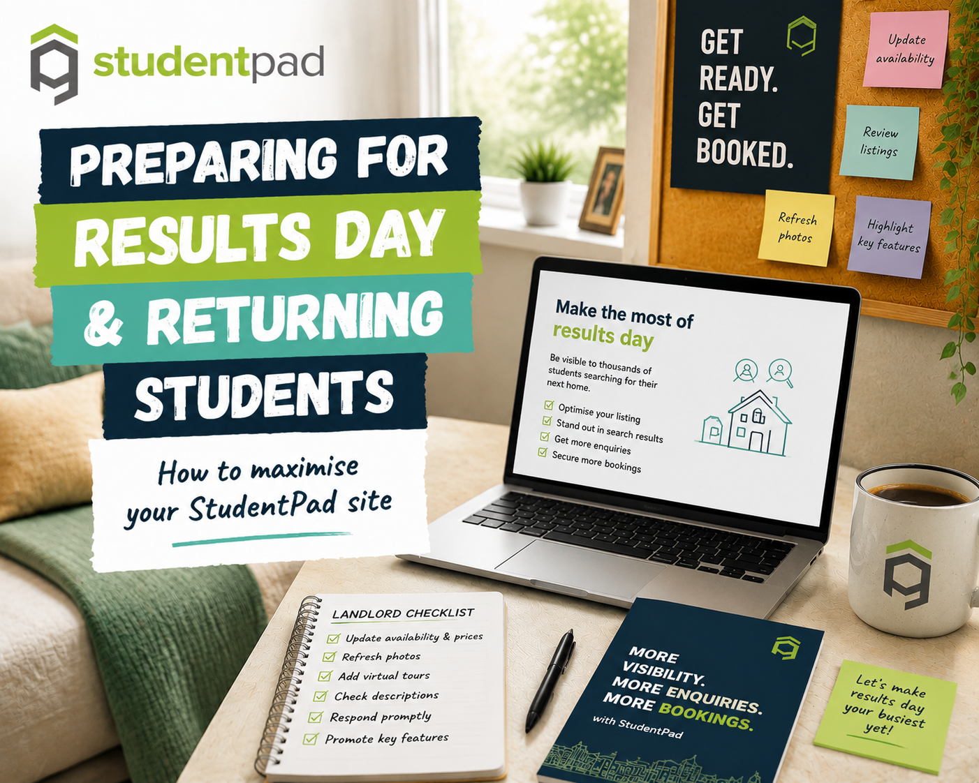 Preparing for Results Day and Returning Students: How to Maximise Your Studentpad Site