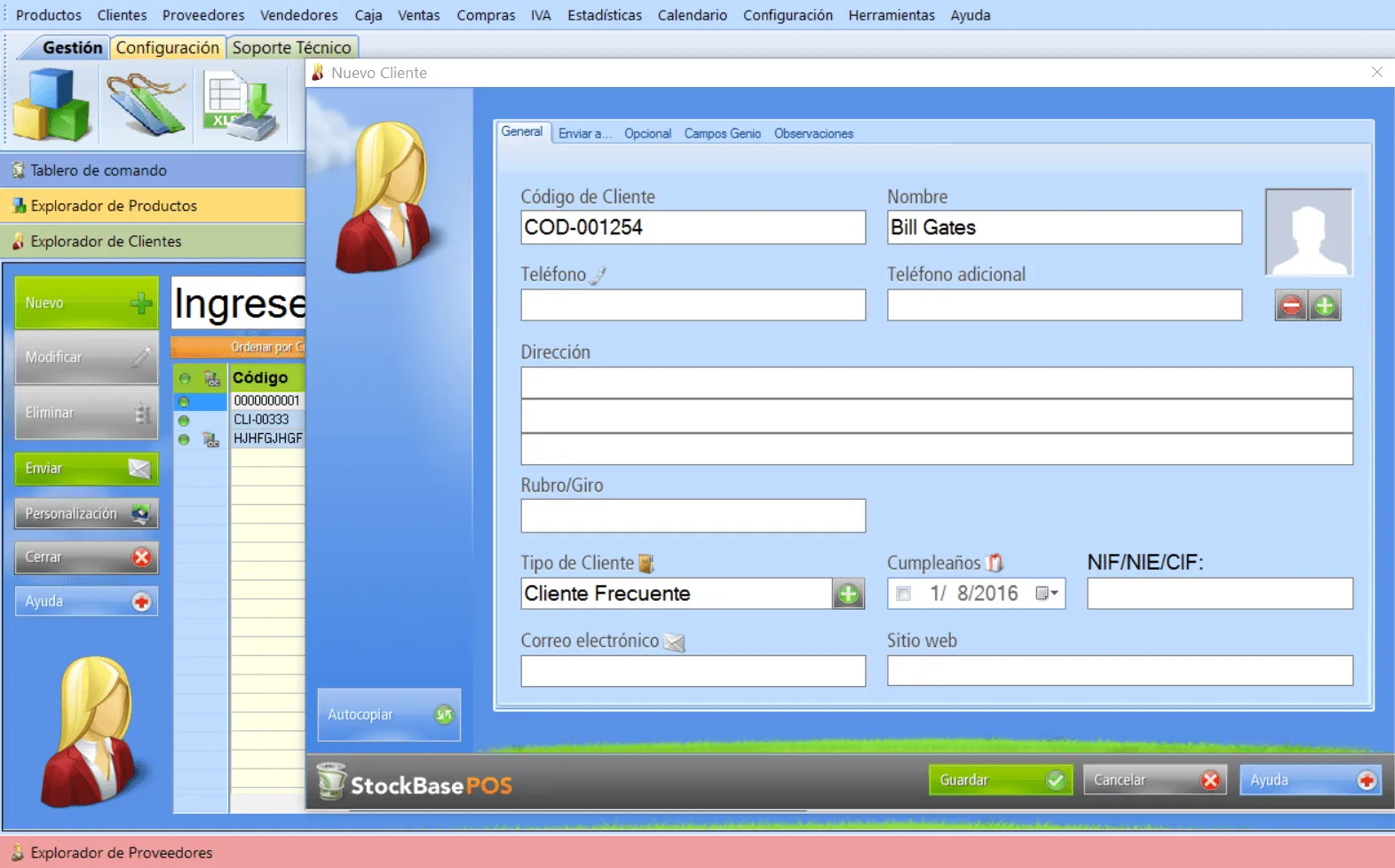 Gestión de clientes y CRM