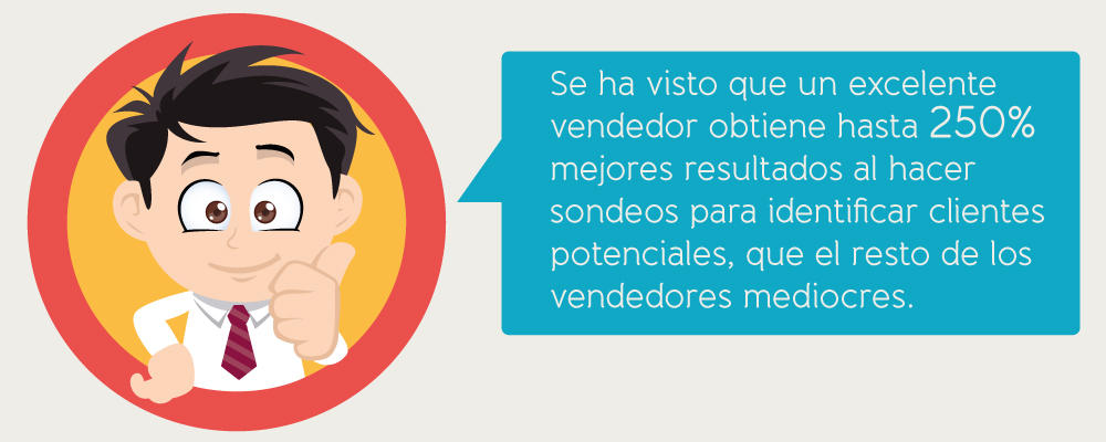 Un excelente vendedor obtiene hasta 250% mejores resultados
