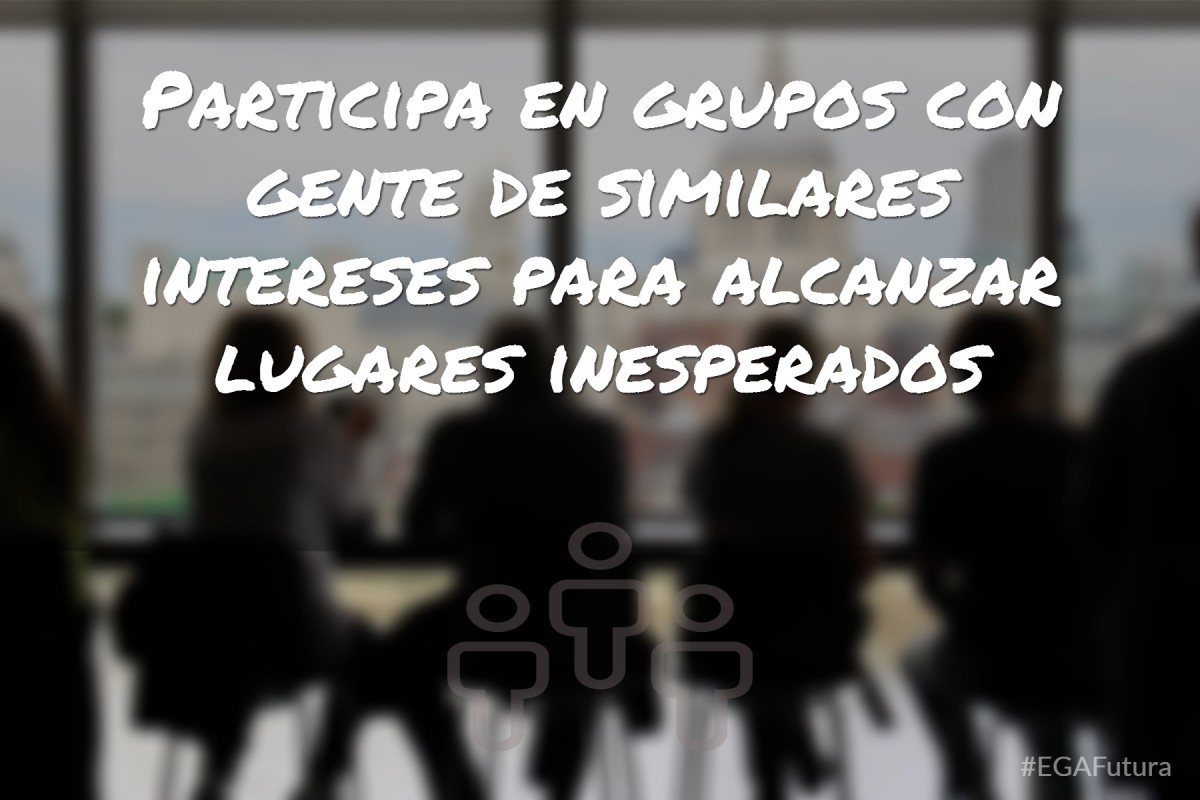 Participa en grupo con gente de similares intereses para alcanzar lugares inesperados