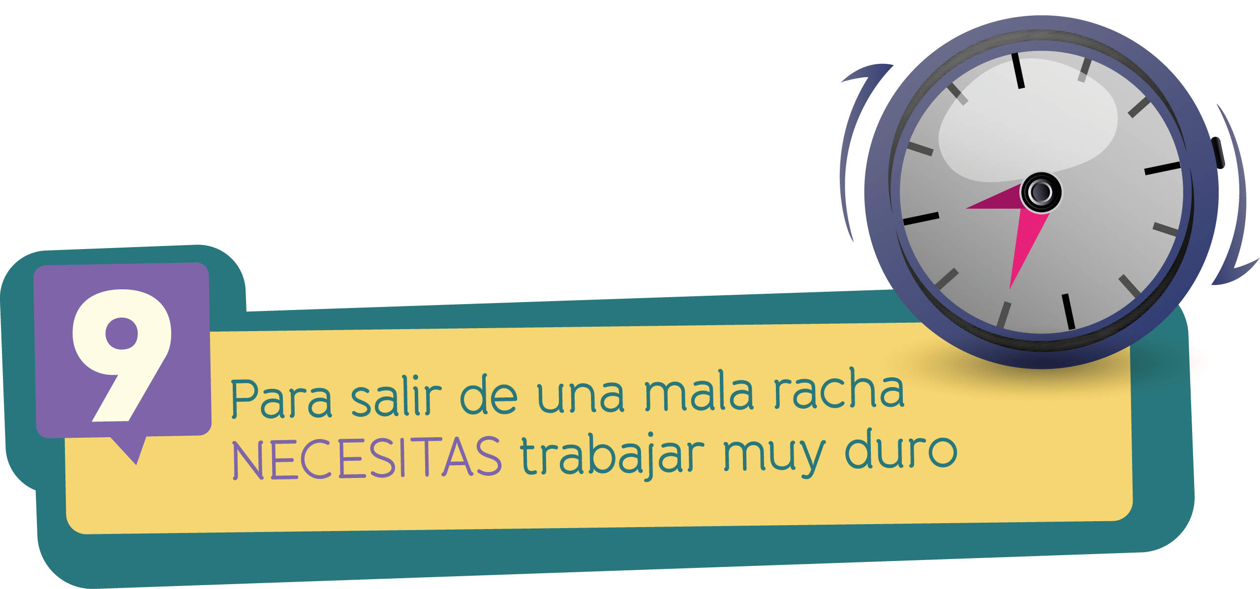 Para ganar necesitas trabajar duro