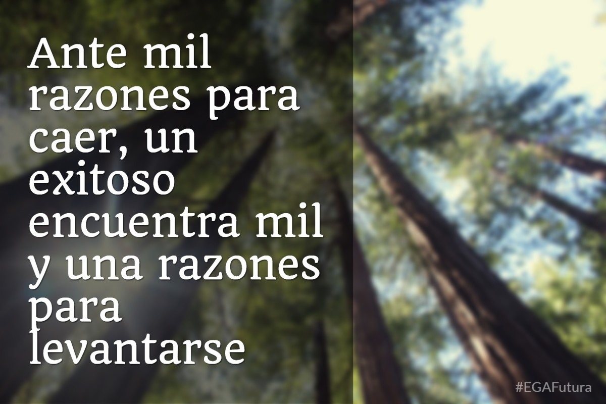 Ante mil razones para caer, un exitoso encuentra mil y una razones para levantarse