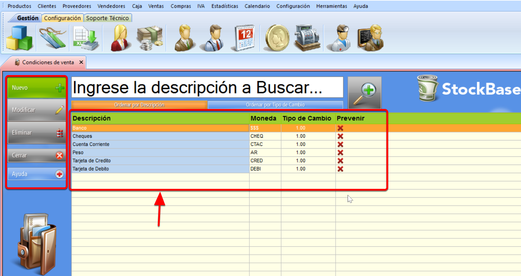 Explorador condiciones de venta