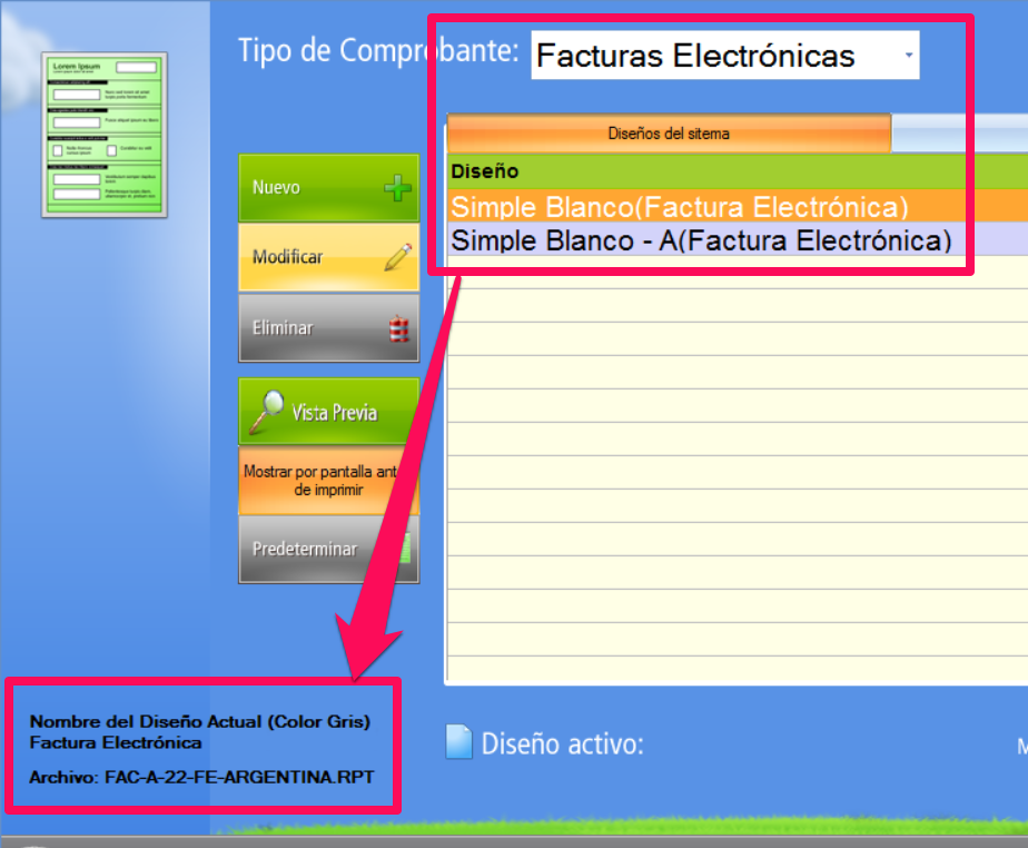 comprobante de factura electrónica