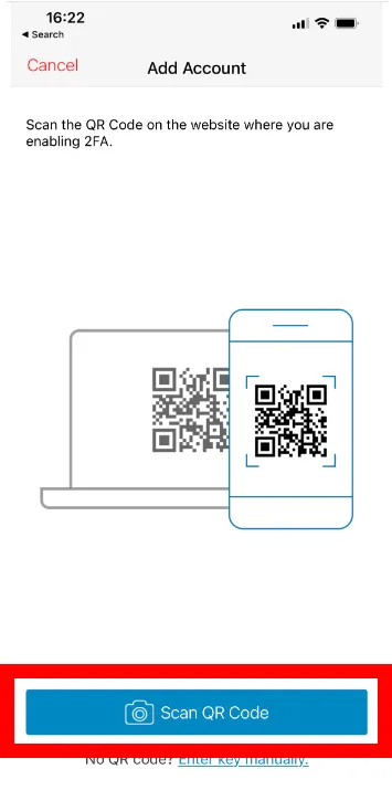 Escanea el QR que te aparece en pantalla