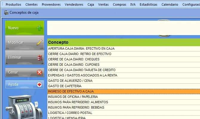 Cashflow Explorador de conceptos de caja