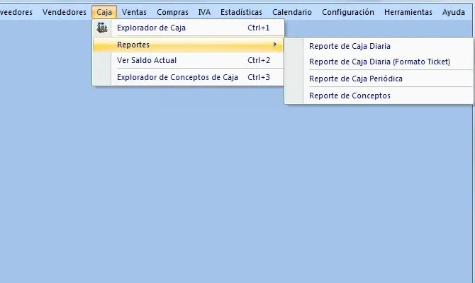 Cashflow: Reportes de caja