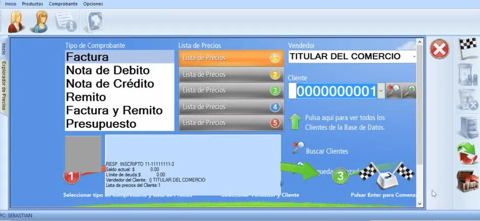 Activacion clasificacion de comprobantes