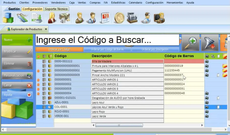 Explorador de productos muestra un icono en registros con "Mostrar Observaciones" activo - Al Presionarlo se abre la ventana con el texto de observaciones