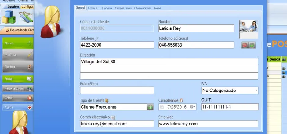 Asocia una imagen al registro de tu cliente