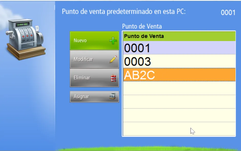 Nuevo punto de venta creado