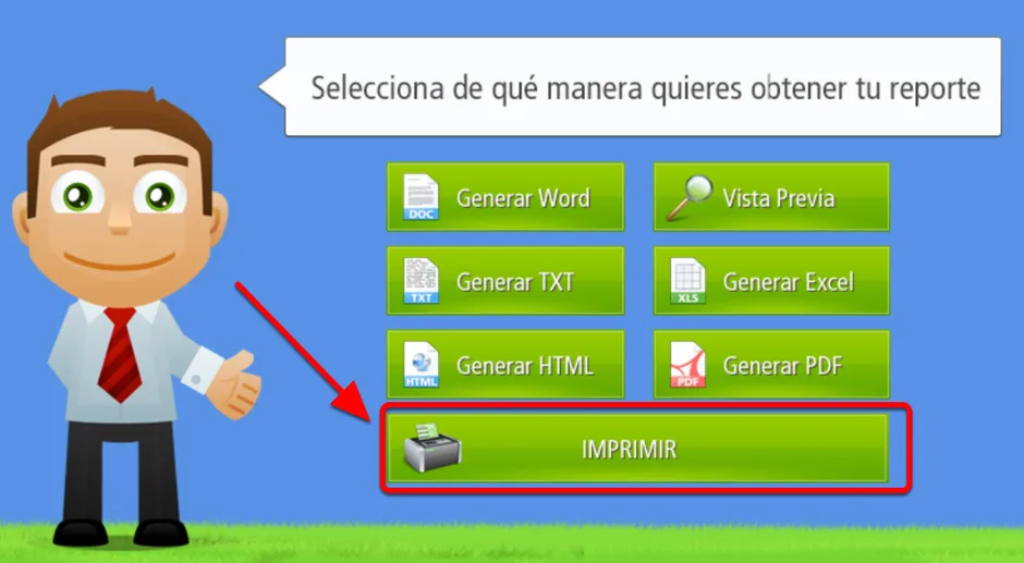 Boton imprimir reporte