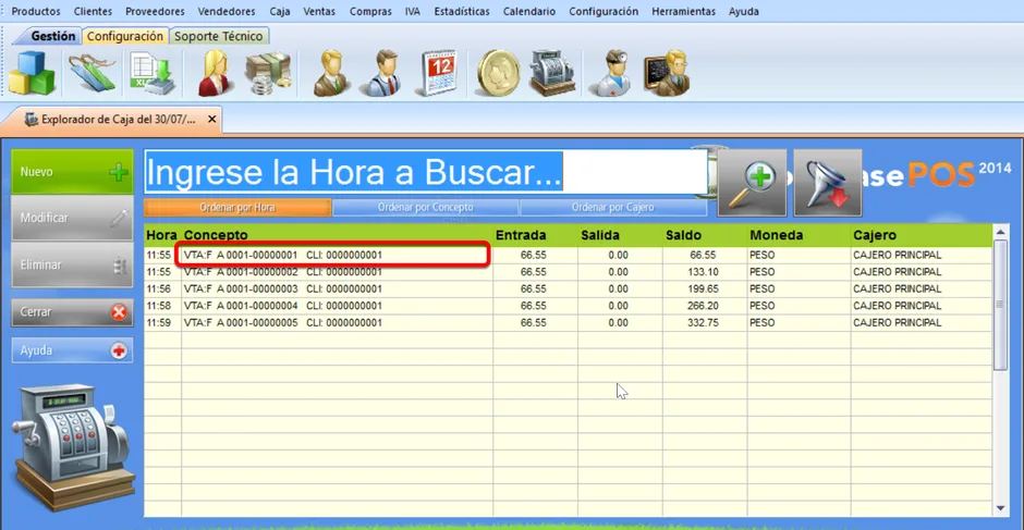 Factura explorador caja