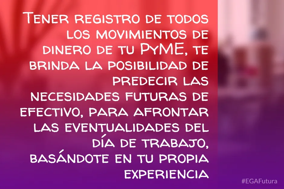 Tener registro de todos los movimientos de dinero de tu PyME, te brinda la posibilidad de predecir las necesidades futuras de efectivo, para afrontar las eventualidades del día de trabajo, basándote en tu propia experiencia.