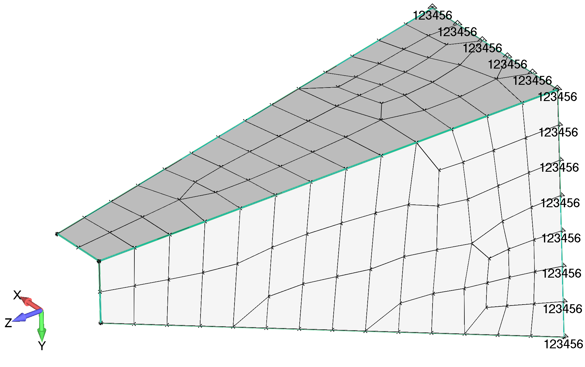 Femap ‍Отображение ограничений степеней свободы 